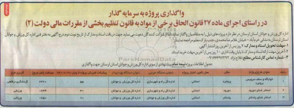 مناقصه , مناقصه واگذاری پروژه به سرمایه گذار  خوابگاه و سلف سرویس  نوبت دوم