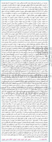 مزایده,مزایده پلاک های ثبتی