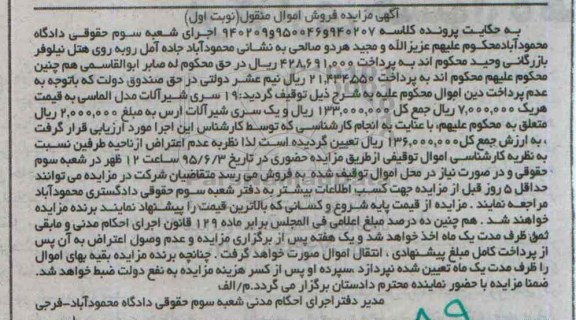 مزایده,مزایده 19 سری شیرآلات 