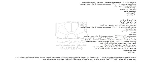 مناقصه تهیه مواد اولیه طبخ و توزیع دو وعده غذا