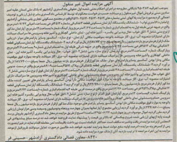 مزایده,مزایده پلاک های ثبتی در مجتمع مسکونی تجاری یاس