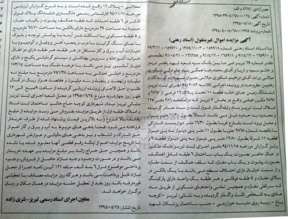 مزایده,مزایده ششدانگ زمین جای خانه 