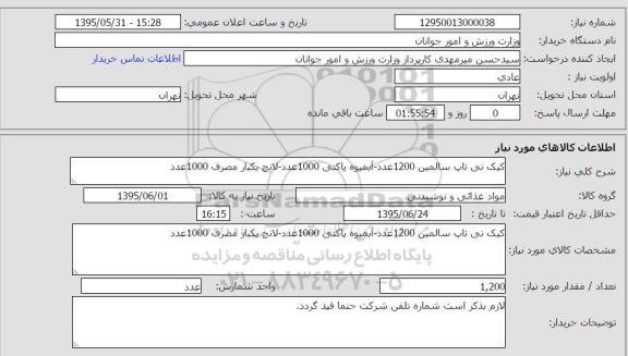 استعلام, استعلام کیک تی تاپ سالمین