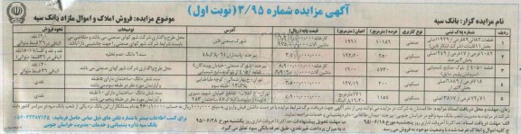 مزایده,مزایده فروش املاک و اموال کاربری مسکونی صنعتی