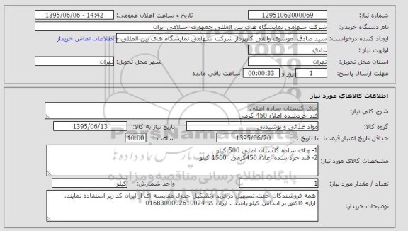 استعلام , استعلام چای و قند