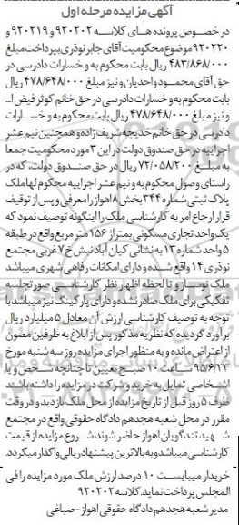 مزایده,مزایده یک واحد تجاری مسکونی 156متر مرحله اول 