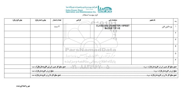 استعلام , استعلام پره فین فن