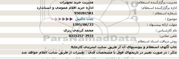 استعلام چدن داکتیل