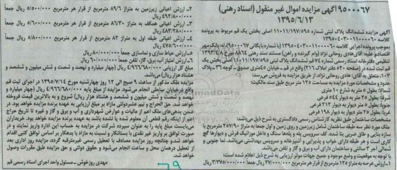 مزایده,مزایده ششدانگ پلاک ثبتی بخش یک قم