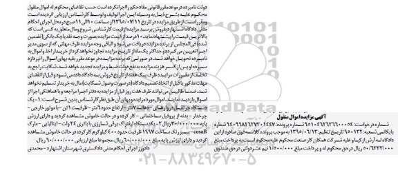 مزایده,مزایده یک دستگاه جرثقیل ، یک دستگاه لیفتراک برقی شارژی