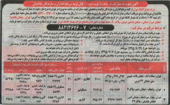 مناقصه , مناقصه دعوت به مشارکت در ساخت -نوبت دوم