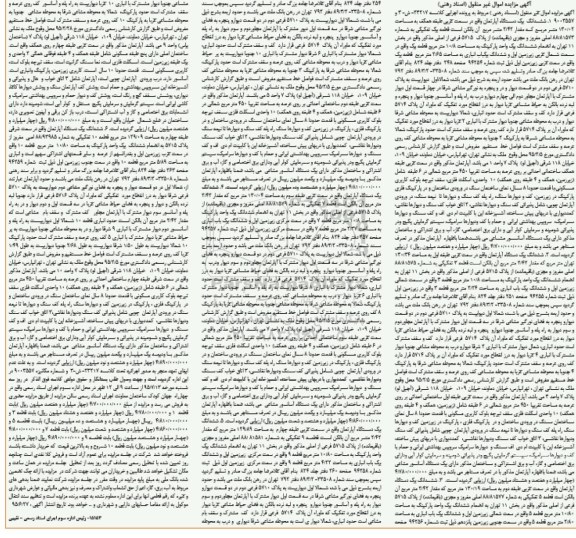 مزایده,مزایده ششدانگ 6 دستگاه آپارتمان