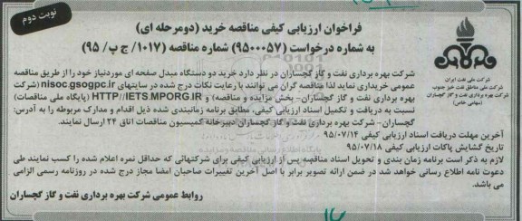 فراخوان ارزیابی خرید دو دستگاه مبدل صفحه ای -نوبت دوم