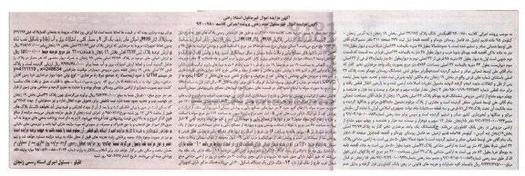 مزایده,مزایده پلاک های 32/76 و 32/193 بخش 19 زنجان
