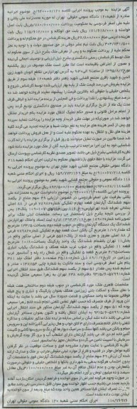 مزایده,مزایده 49 سهم مشاع از یکصد سهم ششدانگ اپارتمان