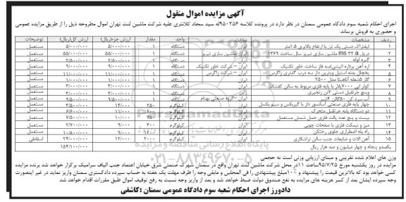 مزایده,مزایده فروش لیفتراک دستی و ...