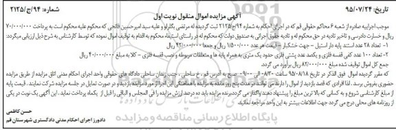 آگهی مزایده, مزایده فروش تعداد 28 عدد استند پایه دار استیل و ...