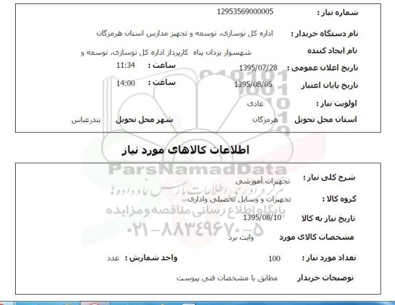 استعلام , استعلام وایت برد 