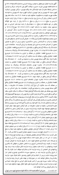 مزایده,مزایده ششدانگ سه دستگاه اپارتمان
