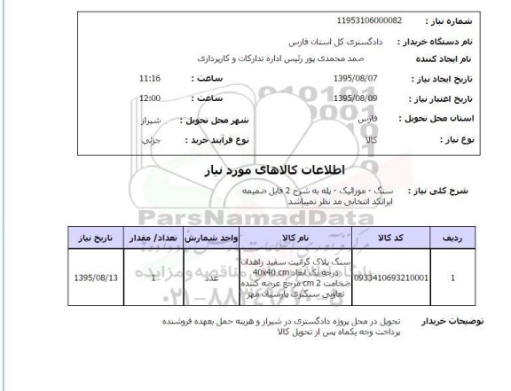 استعلام, استعلام سنگ ، موزاییک و ... 