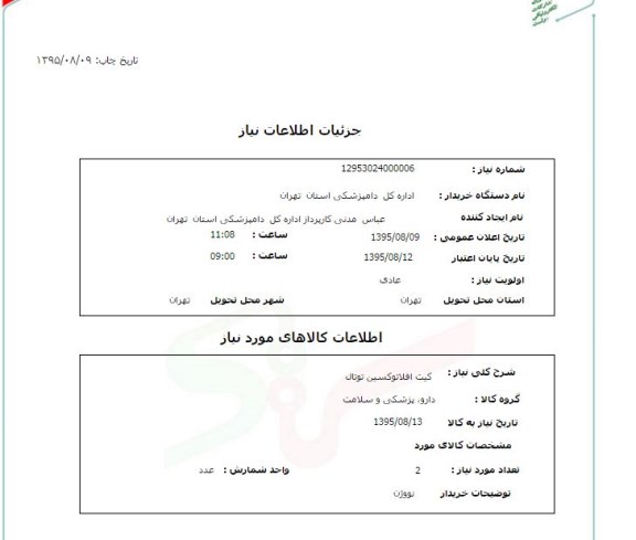 استعلام , استعلام کیت افلاتوکسین توتال