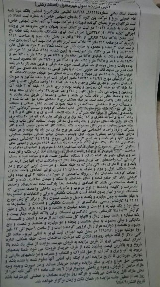 مزایده,مزایده ششدانگ باقیمانده یک قطعه باغ زمین