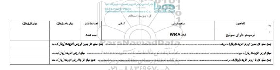 استعلام, استعلام ترمومتر دارای سوئیچ 