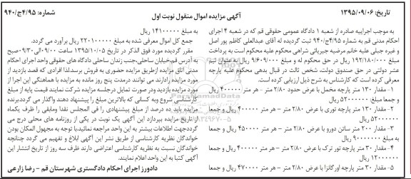 مزایده , مزایده مقدار 130 متر پارچه مخمل و ... 