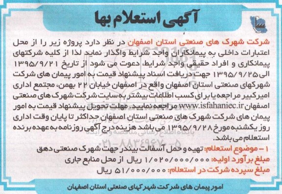 آگهی استعلام بها,استعلام تهیه و حمل آسفالت بیندر 