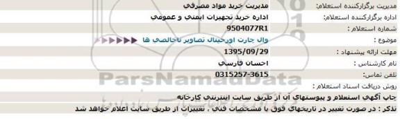 استعلام وال چارت اورجینال