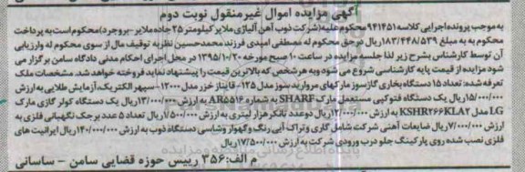 مزایده تعداد 15 دستگاه بخاری گاز سوز ...