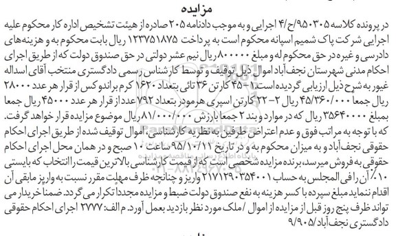 مزایده کرم براندوکس - اسپری