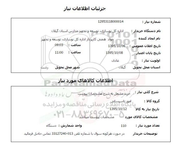 استعلام , استعلام خرید مشعل 