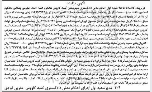 مزایده,مزایده پلاک ثبتی شماره 75550 فرعی از 1 اصلی