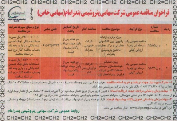 فراخوان مناقصه , فراخوان پروژه برقراری ارتباط رادیویی بین کانکسهای مخابراتی و مرکز مخابرات و ...