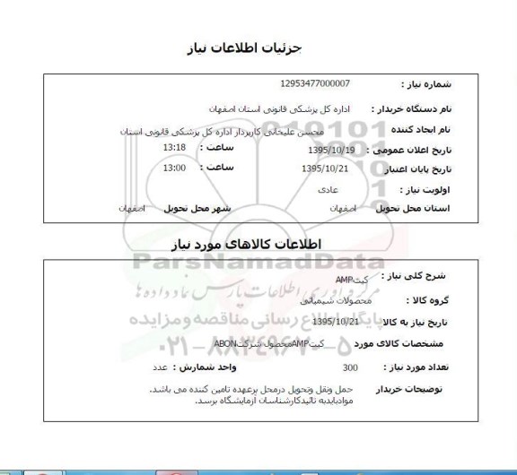 استعلام, استعلام کیت AMP