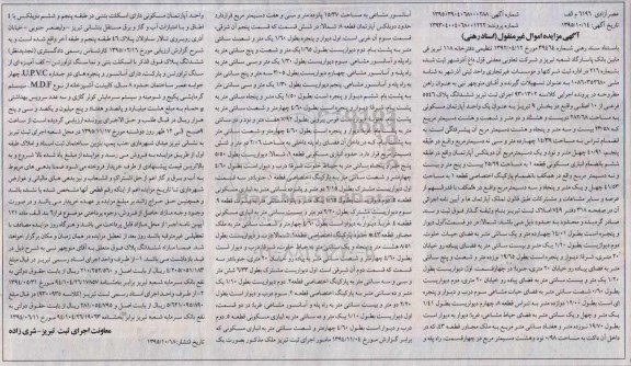 مزایده,مزایده اپارتمان مسکونی 282.68متر 