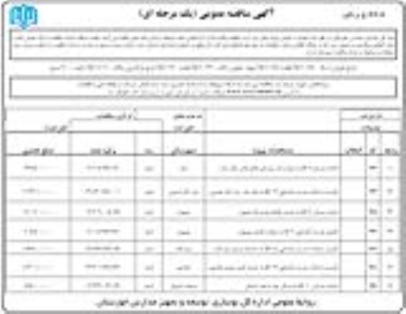 آگهی مناقصه عمومی, مناقصه احداث دبستان 6 کلاسه بنیاد برکت و ...