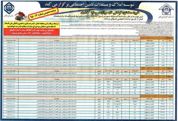 مزایده,مزایده فروش املاک مازاد در شهر جدید پرند