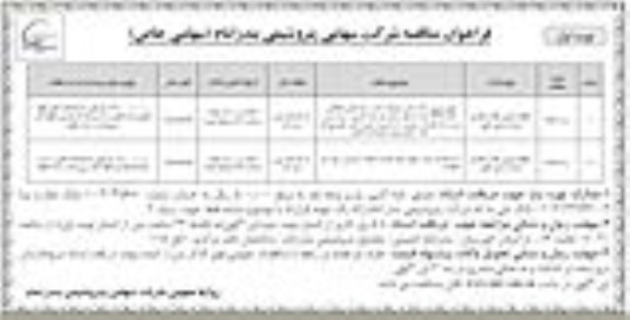 فراخوان مناقصه , فراخوان مناقصه طبخ و توزیع غذا و ارائه خدمات مشاوره ...