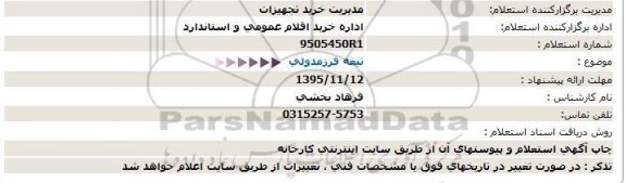 استعلام ، استعلام تیغه فرزمدولی