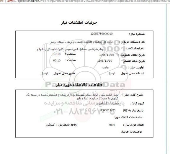 استعلام , استعلام لوبیا چشم بلبلی ایرانی