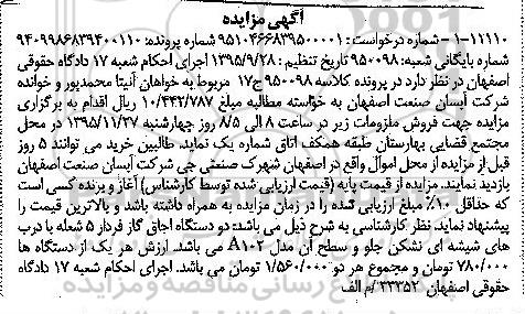 آگهی مزایده, مزایده دو دستگاه اجاق گاز فردار 5 شعله