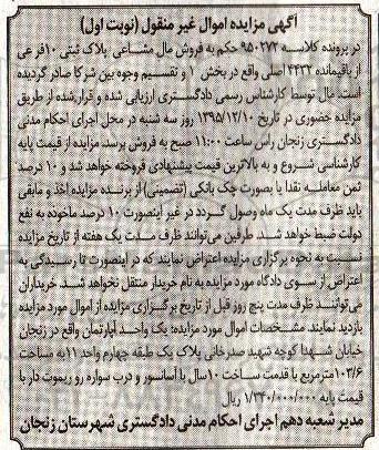 مزایده,مزایده اپارتمان مساحت 103.6 متر نوبت اول