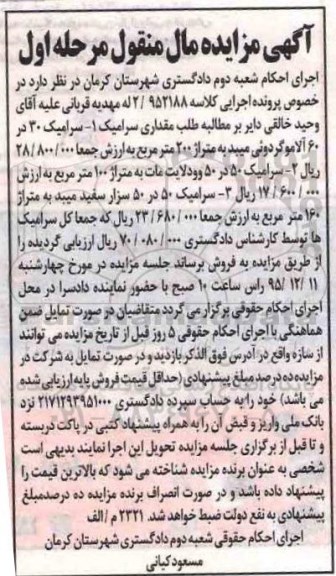 مزایده سرامیک
