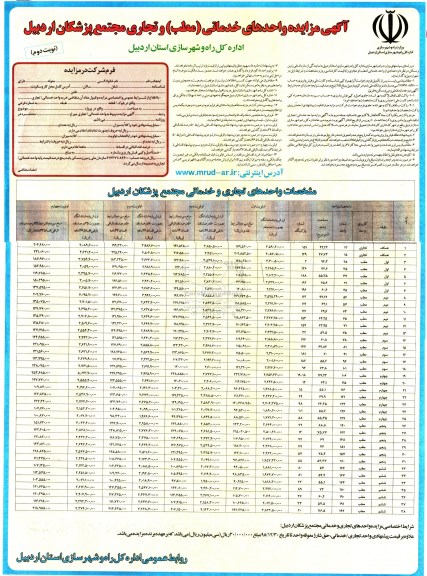 مزایده,مزایده فروش تعداد 56 فقره املاک مازاد بر نیاز