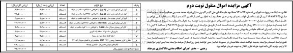 مزایده,کولر آبی نوبت دوم 
