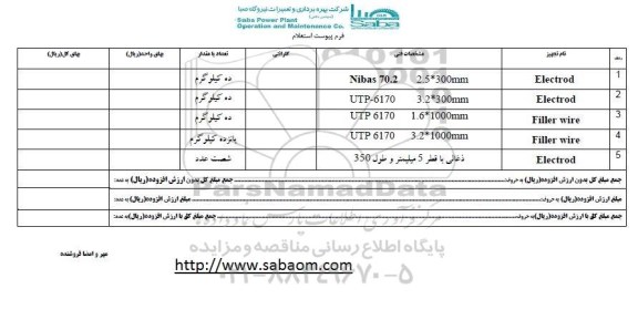 استعلام ، استعلام Electrod