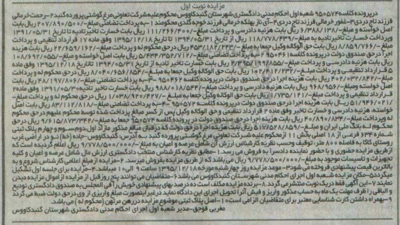 مزایده,مزایده پلاک ثبتی بخش یازده شماره 634 فرعی