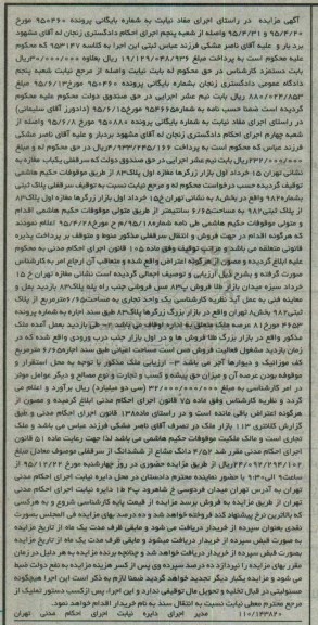 مزایده,مزایده یک واحد تجاری مساحت 6.65متر